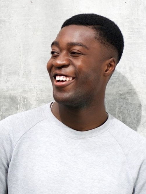 job candidate single black man smiling